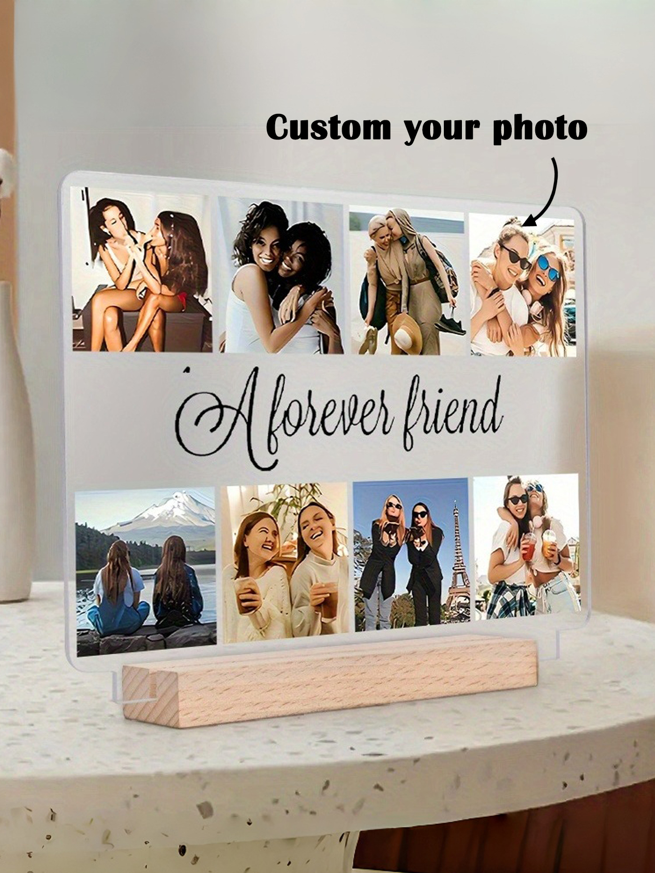 2D Acrylic Photo Display Board with Custom